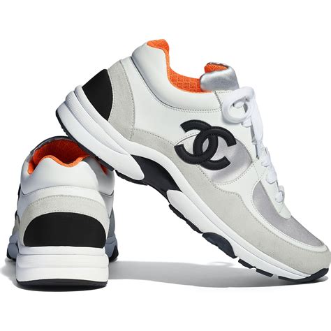 orange chanel sneakers